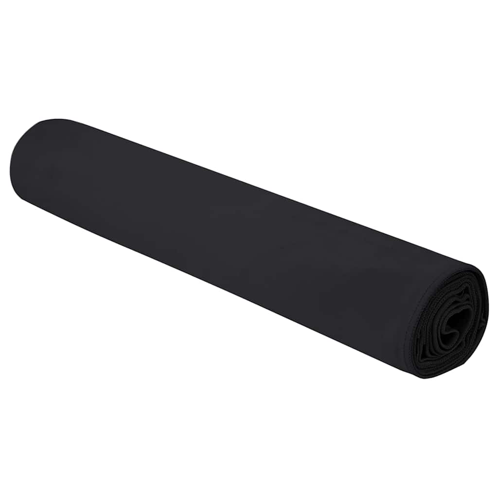vidaXL Αθλητικές Πετσέτες 2 pcs Μαύρο 200 x 100 cm