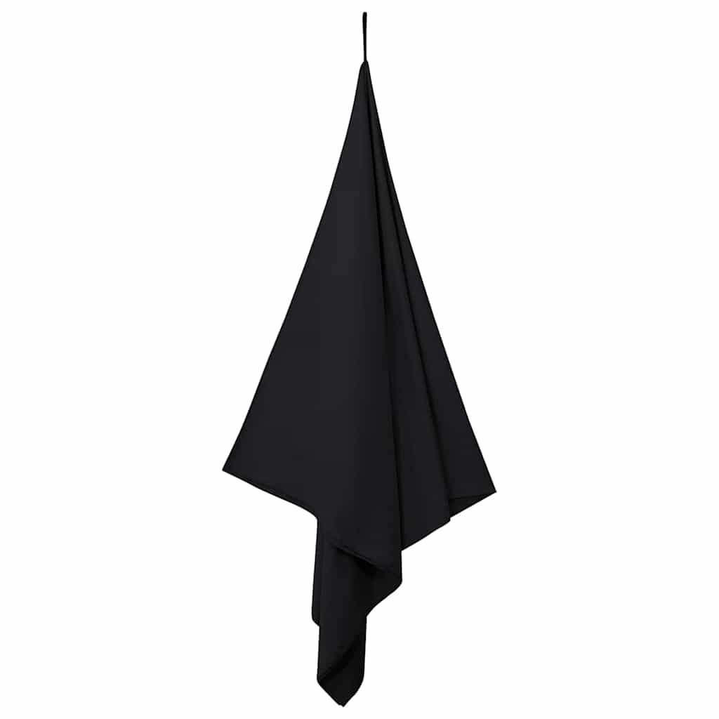 vidaXL Αθλητικές Πετσέτες 2 pcs Μαύρο 200 x 100 cm