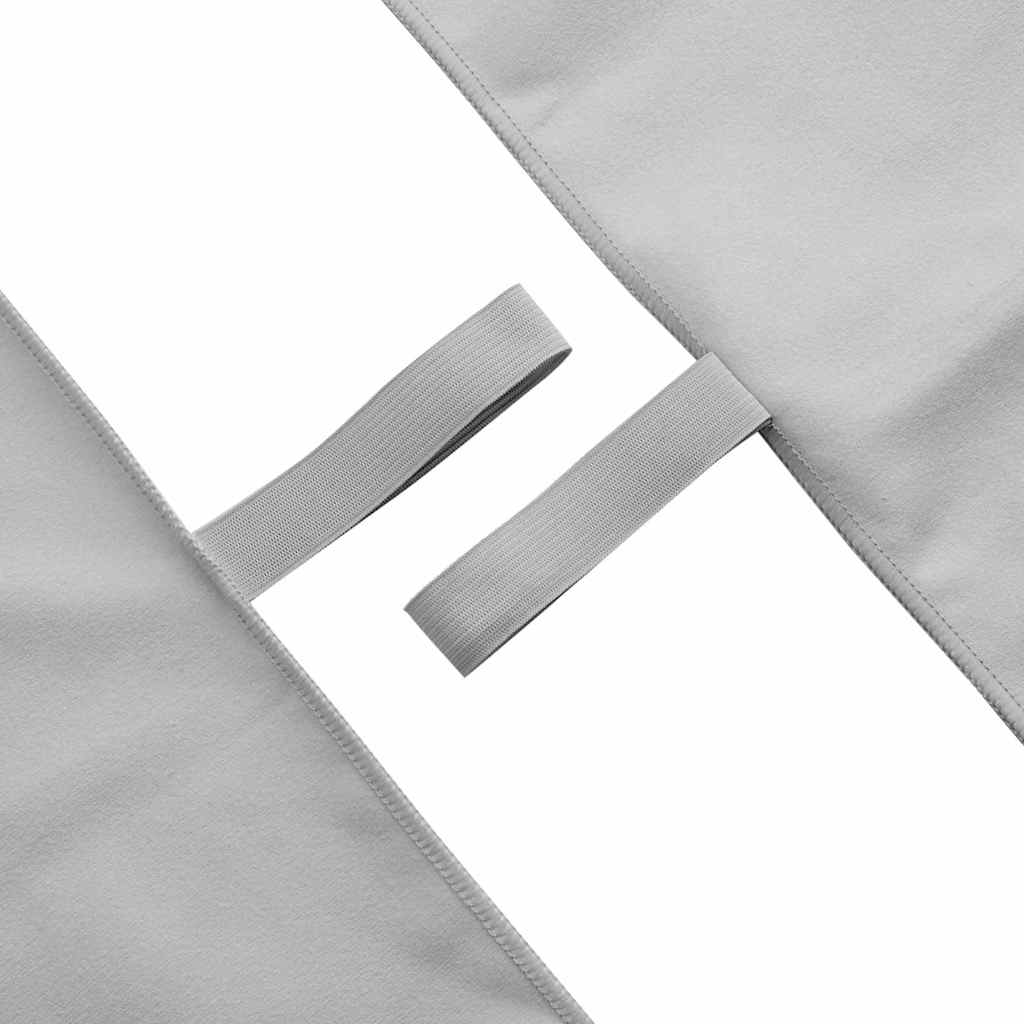 vidaXL Αθλητικές Πετσέτες 2 pcs Γκρι 180 x 90 cm