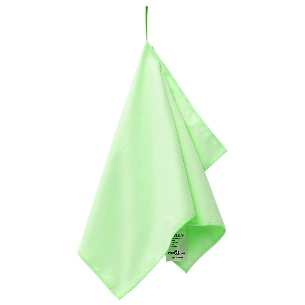 vidaXL Αθλητικές Πετσέτες 2 pcs Πράσινο 50 x 30 cm