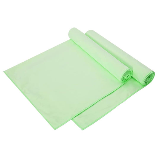 vidaXL Αθλητικές Πετσέτες 2 pcs Πράσινο 140 x 70 εκ