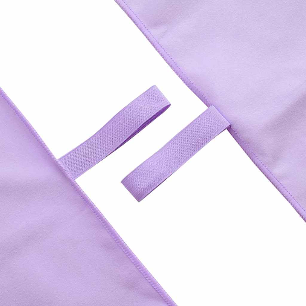 vidaXL Αθλητικές Πετσέτες 2 pcs Μοβ 180 x 90 cm