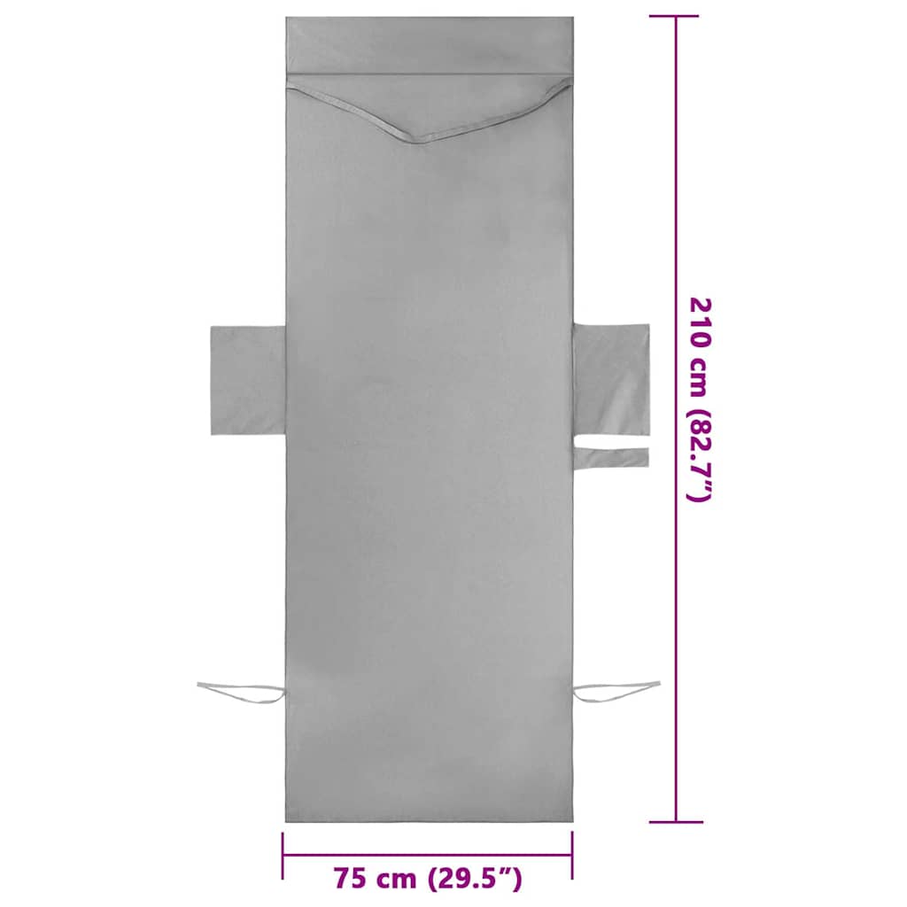 vidaXL Πετσέτες ξαπλώστρας 2 pcs Σκούρο γκρι 210 x 75 cm