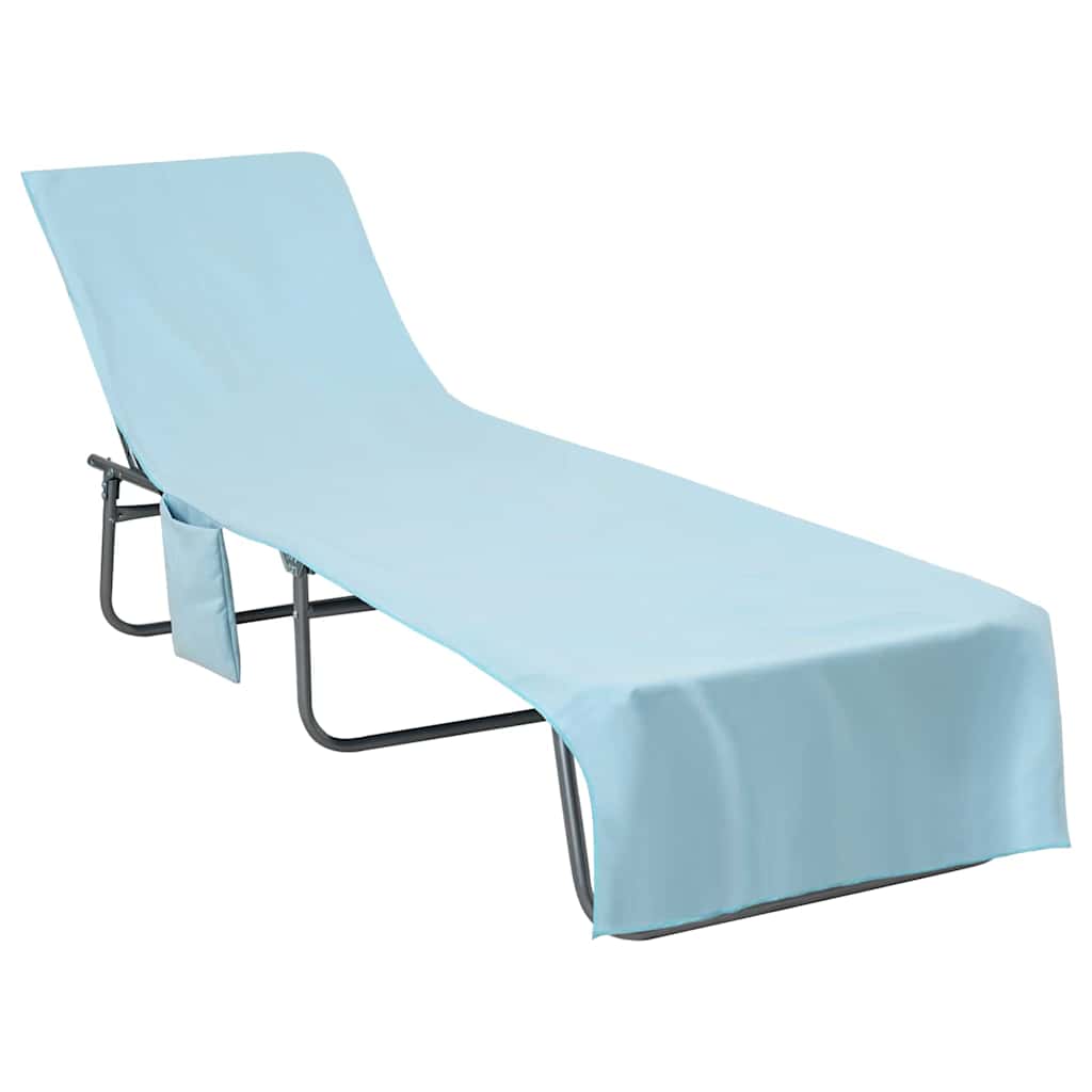 vidaXL Πετσέτες ξαπλώστρας 2 pcs Μπλε 210 x 75 cm