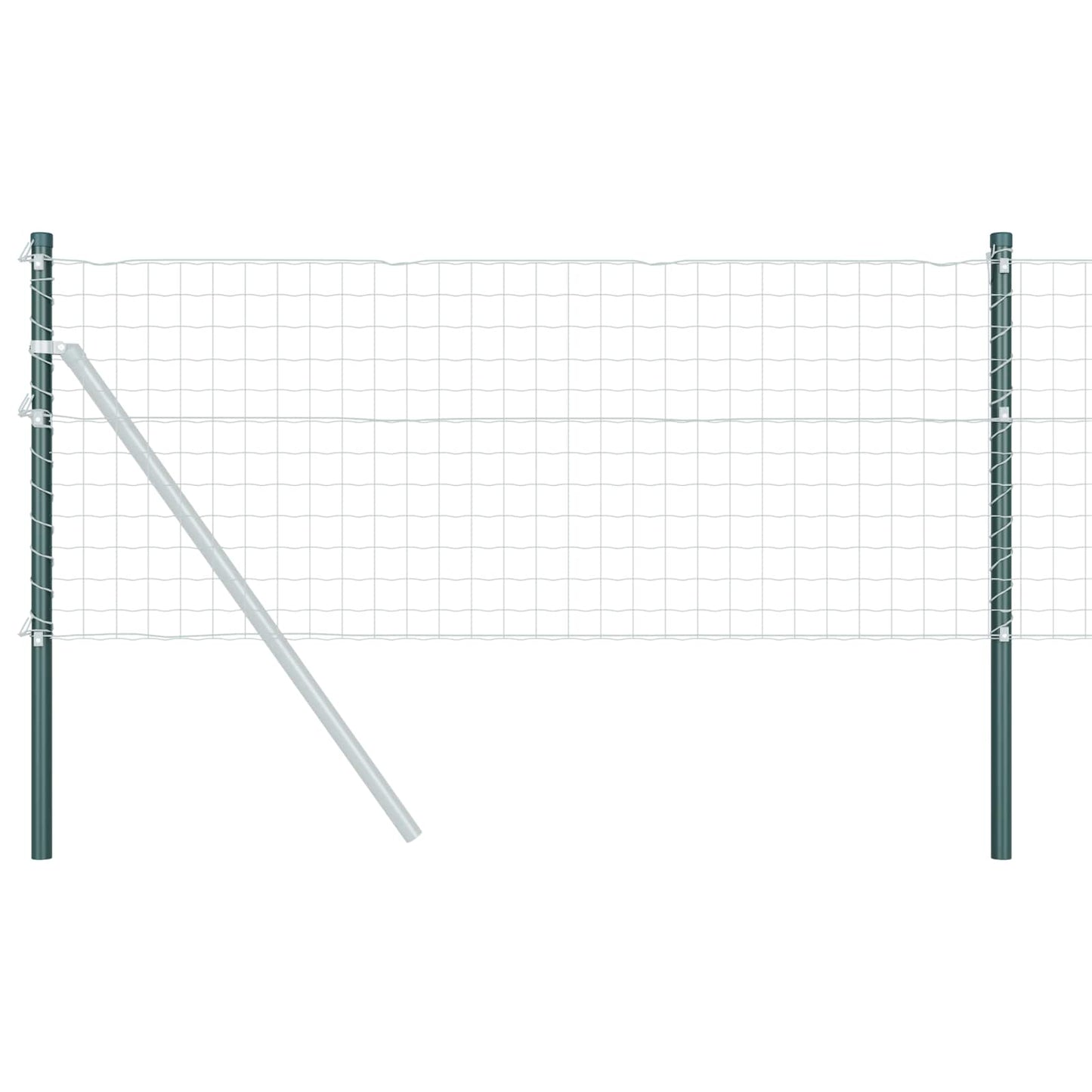 vidaXL Στύλος Περιφράξεων 12 τεμ. Πράσινο 120 cm