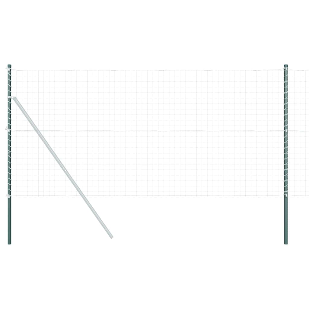 vidaXL Πό posts φράχτη 12 pcs Πράσινο 140 cm