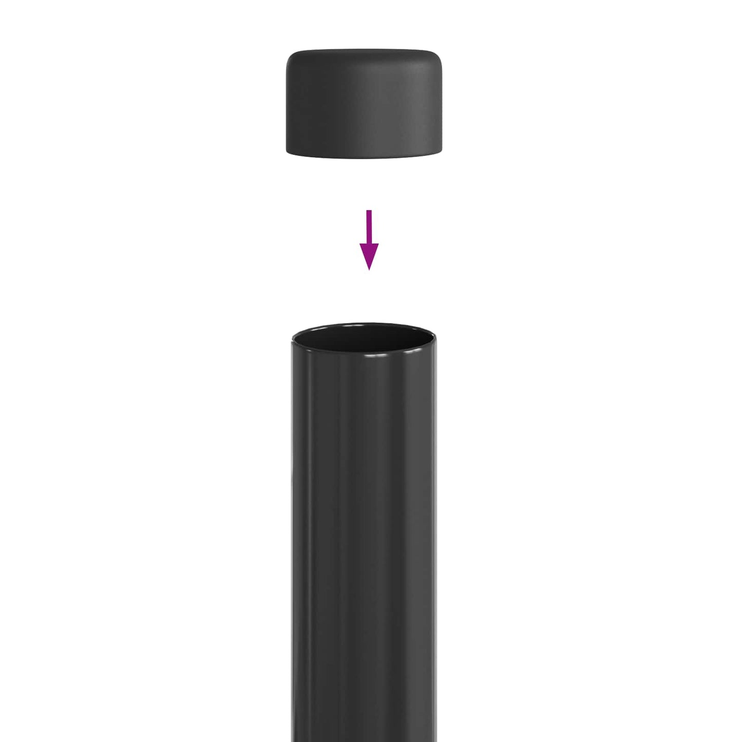 vidaXL Στύλος Περιφράξεων 12 τμχ. Γκρι 60 cm