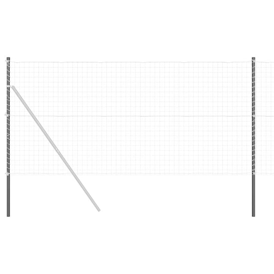 vidaXL Πό posts φράχτη 2 pcs Γκρι 140 cm Ατσάλι με Επικάλυψη Πούδρας