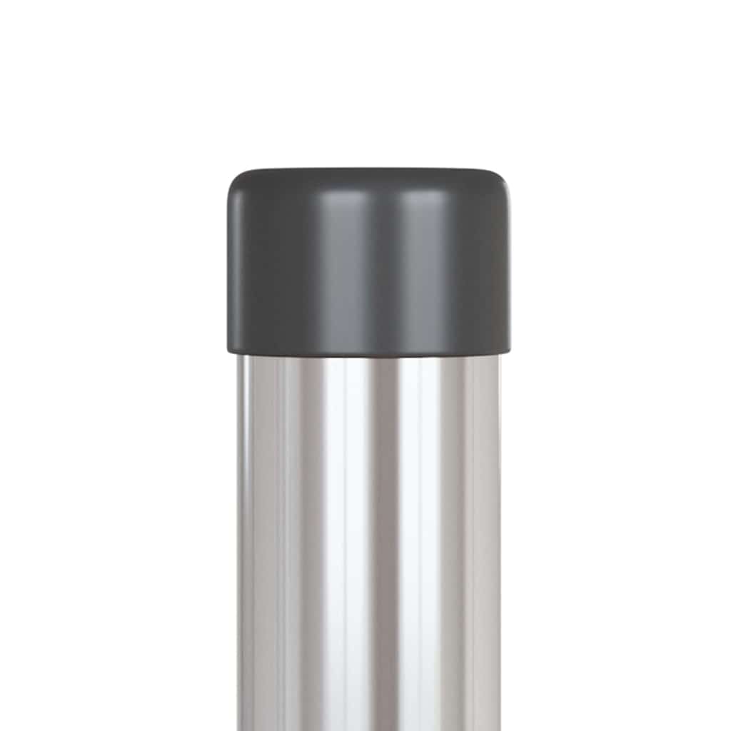 vidaXL Πό posts φράχτη 2 pcs Ασημί 100 cm Ατσάλι με Επικάλυψη Πούδρας