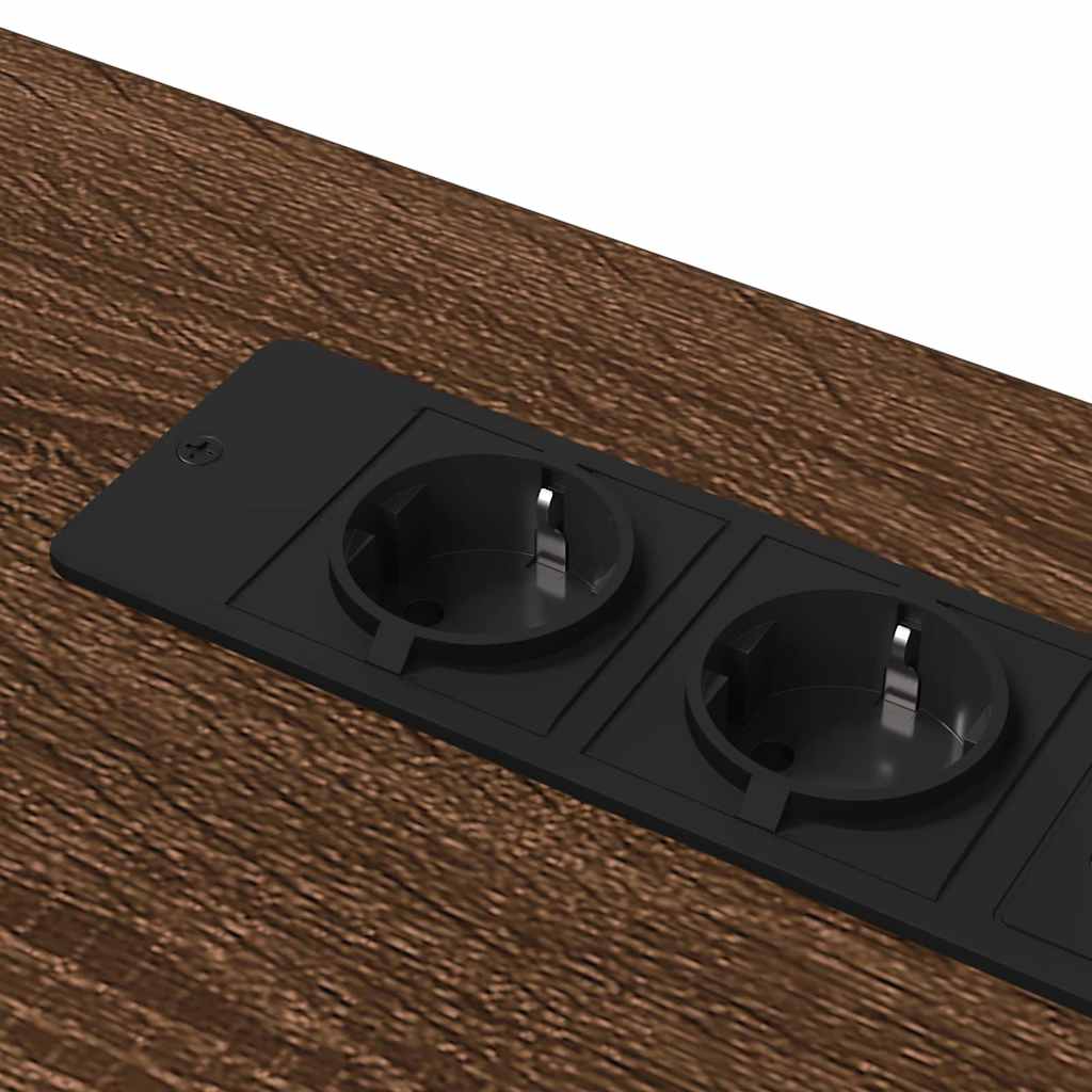 vidaXL Γραφείο με ράφι Καφέ δρυς 100 x 50 x 86.5 εκ Επεξεργασμένο ξύλο