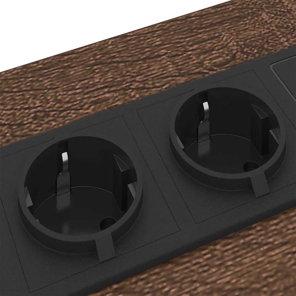 vidaXL Κομοδίνο Καφέ δρυς 30 x 48 x 61 εκ Επεξεργασμένο ξύλο