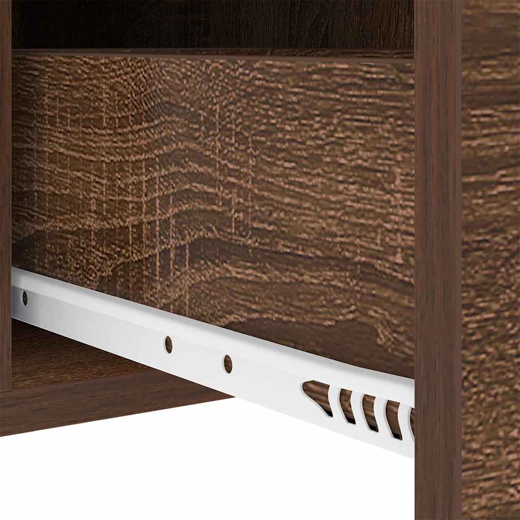 vidaXL Κομοδίνο Καφέ δρυς 30 x 48 x 61 εκ Επεξεργασμένο ξύλο