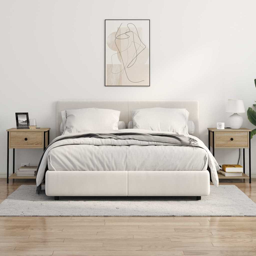 vidaXL Κομοδίνο 2 pcs Δρύς Sonoma 42 x 41 x 56 εκ. Επεξεργασμένο ξύλο