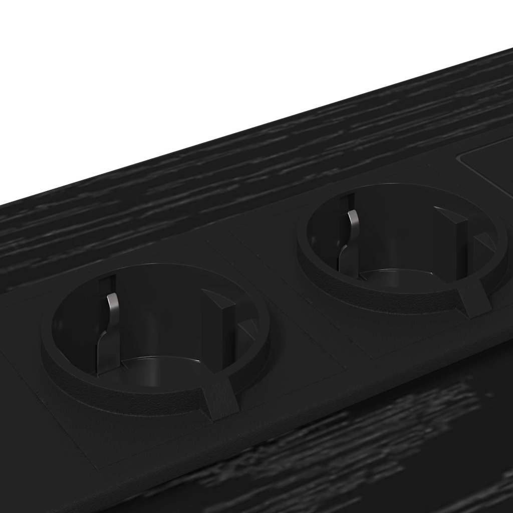 vidaXL Κομοδίνο Μαύρη Οξυά 40 x 31 x 60 εκ. Επεξεργασμένο ξύλο