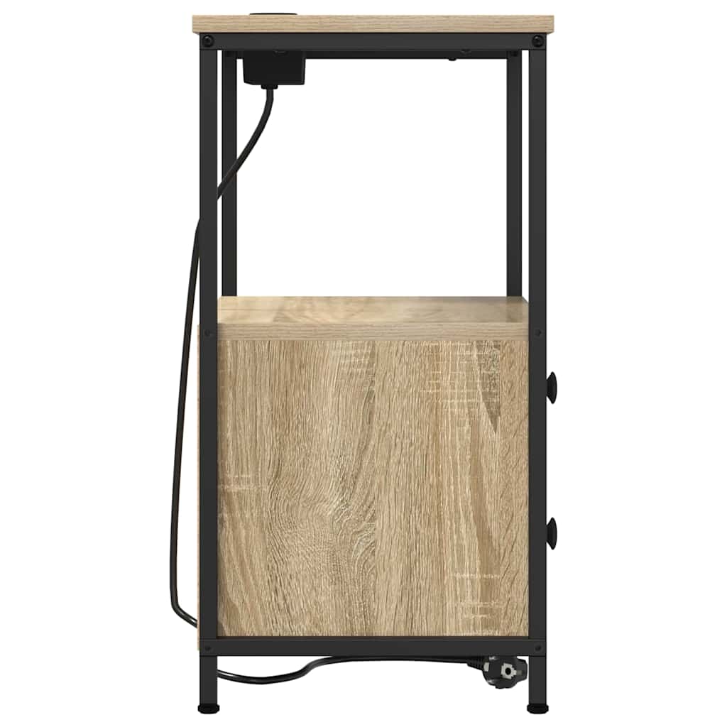 vidaXL Κομοδίνο Δρύς Sonoma 40 x 31 x 60 εκ. Επεξεργασμένο ξύλο