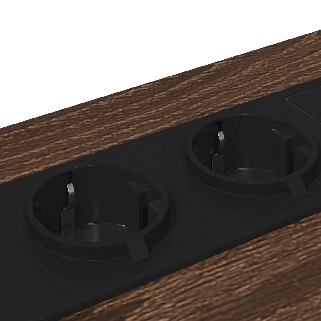 vidaXL Κομοδίνο 2 pcs Καφέ δρυς 40 x 31 x 60 εκ. Επεξεργασμένο ξύλο