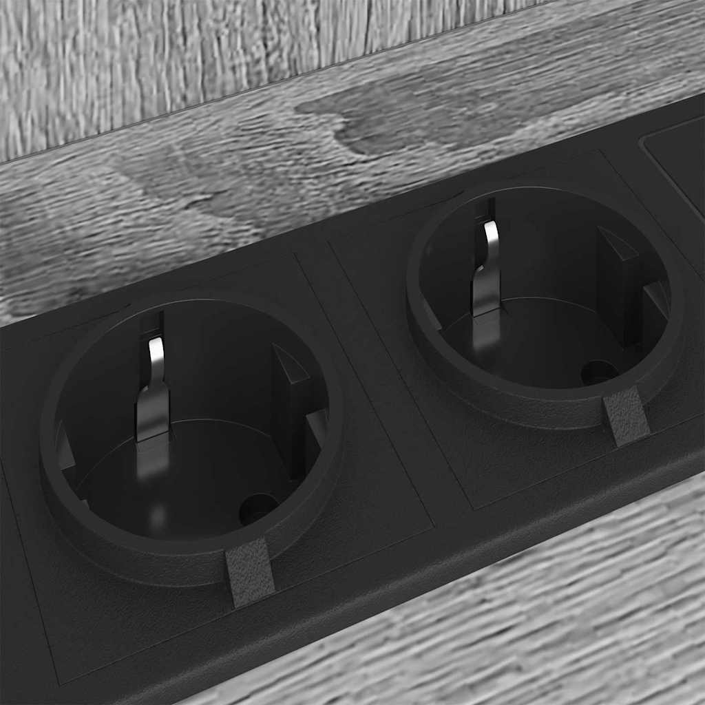 vidaXL Κομοδίνο 2 pcs Γκρίζο Σονομα 38 x 31 x 61 εκ Επεξεργασμένο ξύλο