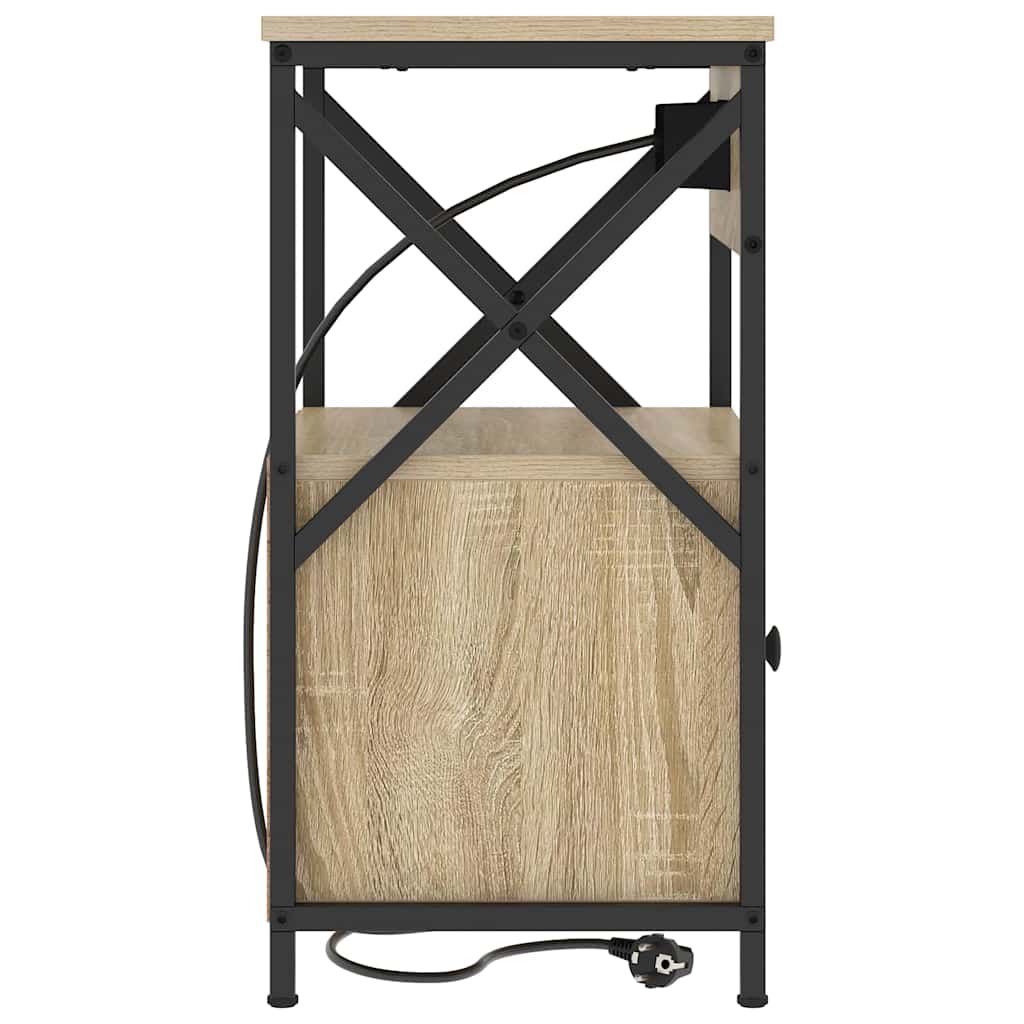 vidaXL Κομοδίνο Δρύς Sonoma 40 x 31 x 60 εκ. Επεξεργασμένο ξύλο