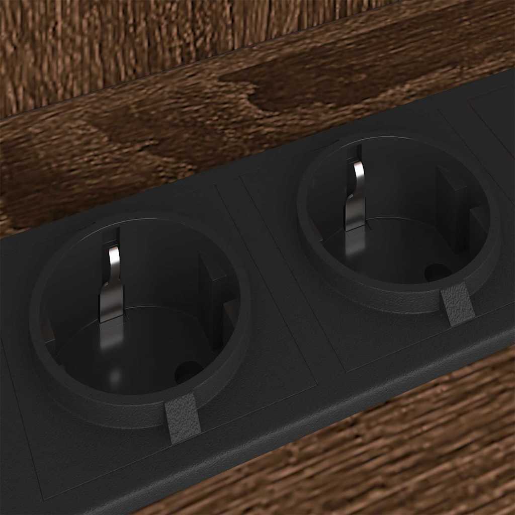 vidaXL Κομοδίνο Καφέ δρυς 55 x 31 x 76 εκ Επεξεργασμένο ξύλο