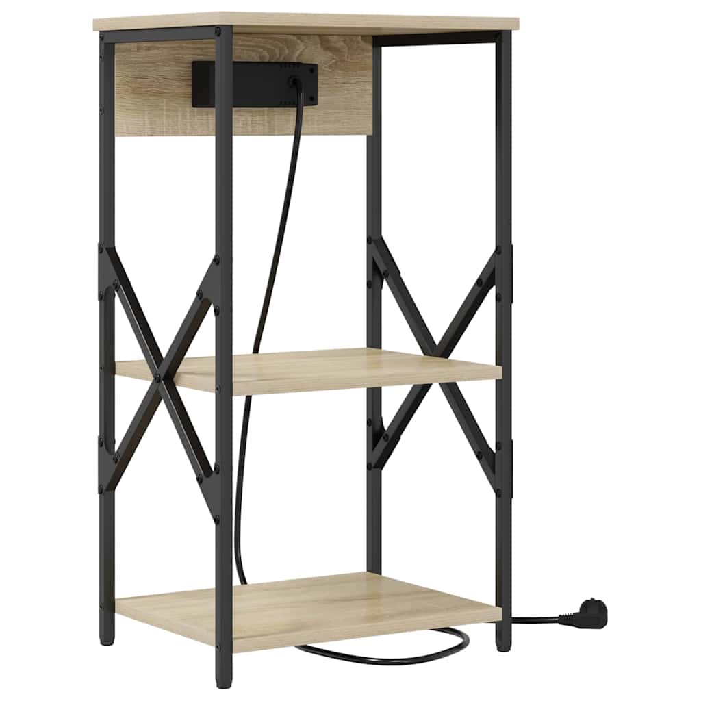 vidaXL Κομοδίνο Δρύς Sonoma 41 x 31 x 76 εκ. Επεξεργασμένο ξύλο