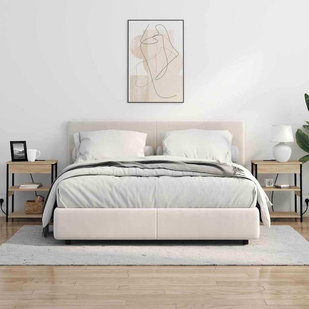 vidaXL Κομοδίνο 2 pcs Δρύς Sonoma 41 x 31 x 51 εκ. Επεξεργασμένο ξύλο