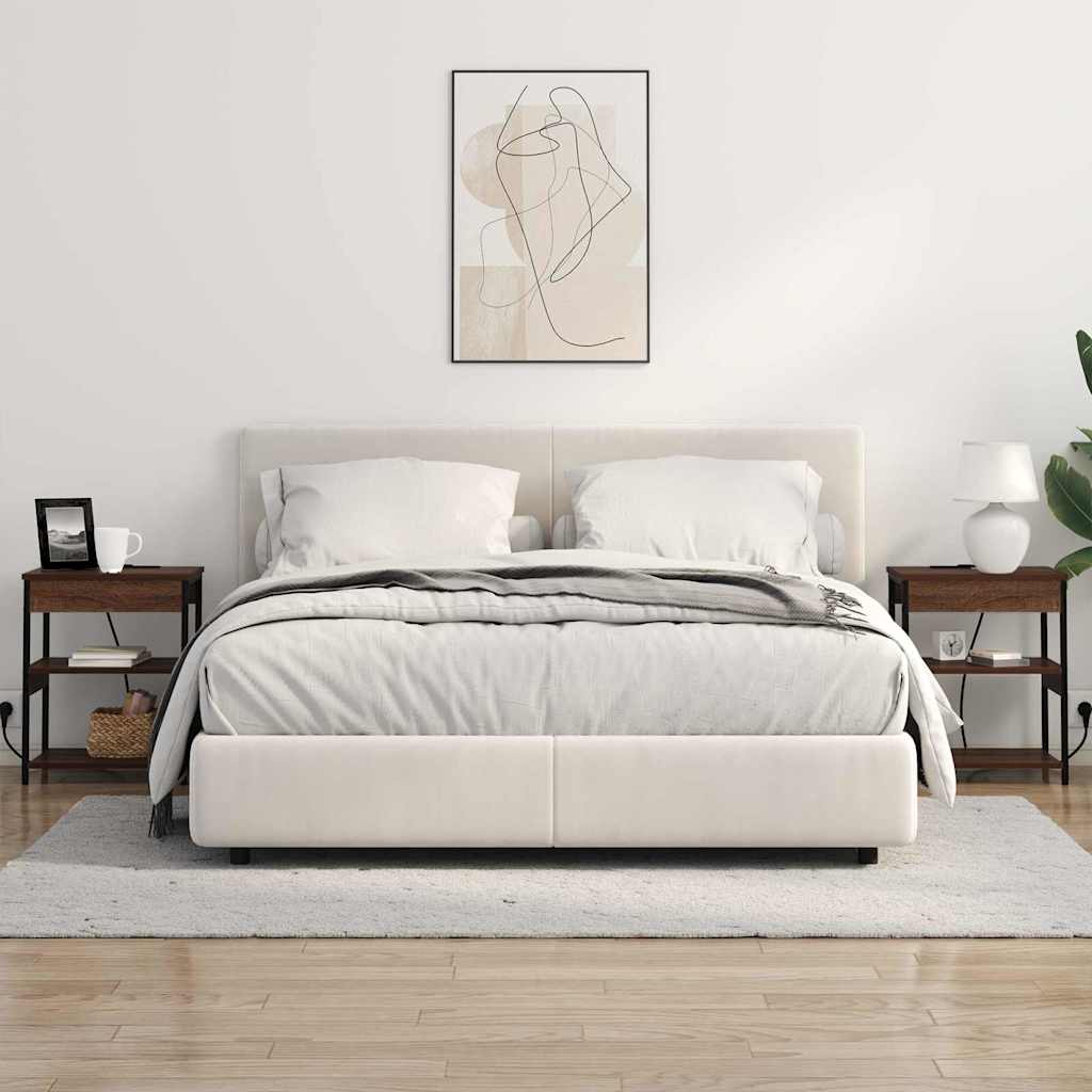 vidaXL Κομοδίνο 2 pcs Καφέ δρυς 41 x 31 x 51 εκ. Επεξεργασμένο ξύλο