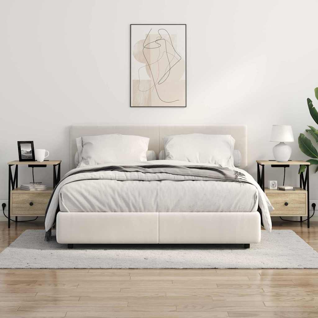 vidaXL Κομοδίνο Δρύς Sonoma 41,5 x 40,5 x 55 εκ. Επεξεργασμένο ξύλο