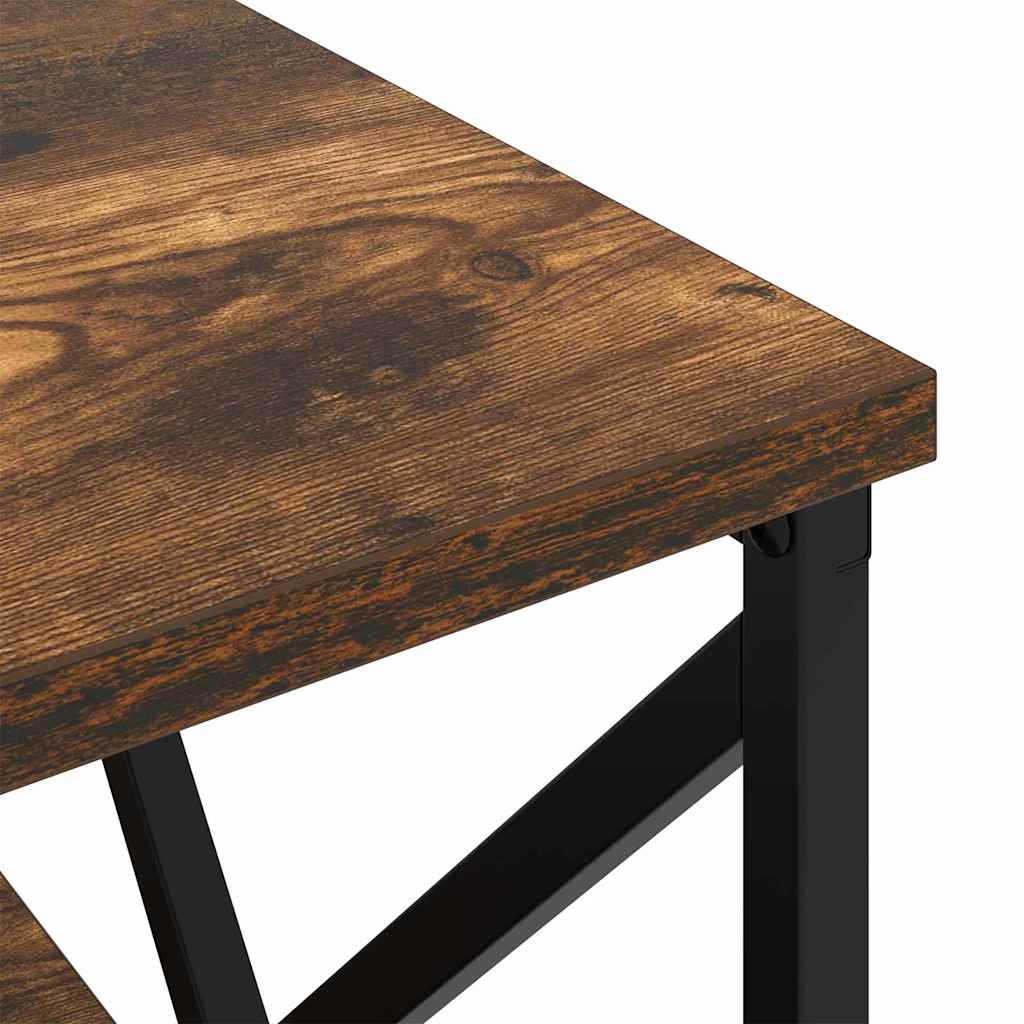 vidaXL Κομοδίνο Καπνιστό Δρύς 41,5 x 40,5 x 55 εκ. Επεξεργασμένο ξύλο