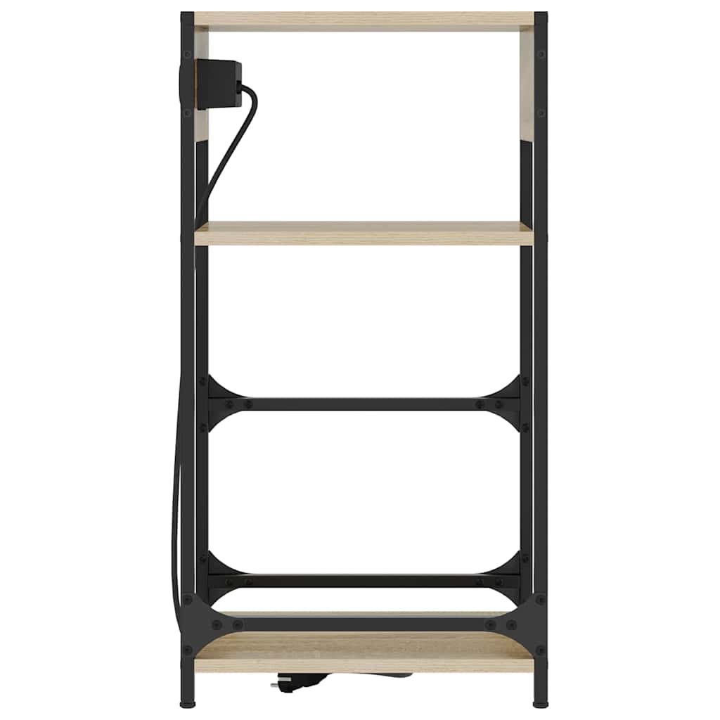 vidaXL Κομοδίνο Δρύς Sonoma 40 x 27 x 76 εκ Επεξεργασμένο ξύλο