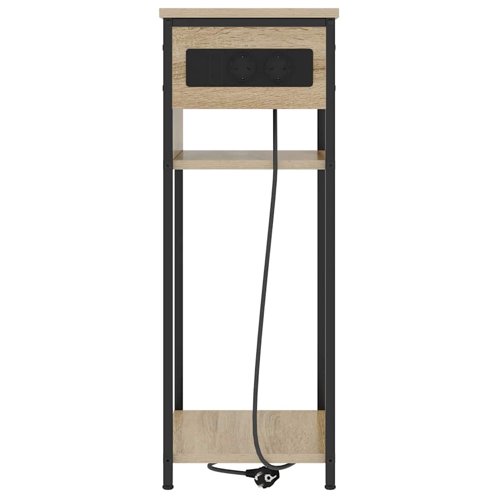 vidaXL Κομοδίνο Δρύς Sonoma 41 x 28 x 76 εκ. Επεξεργασμένο ξύλο