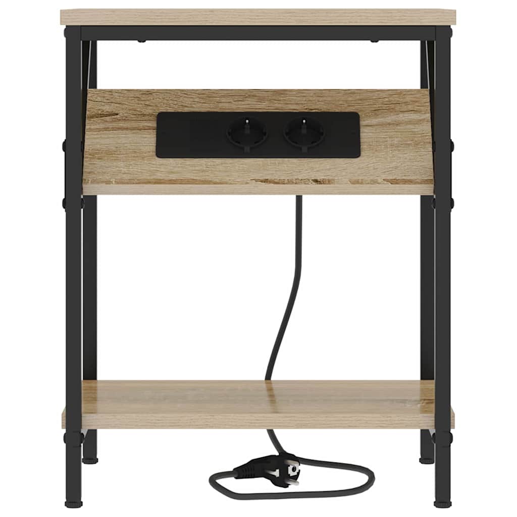 vidaXL Κομοδίνο Δρύς Sonoma 38 x 30 x 48 εκ. Επεξεργασμένο ξύλο