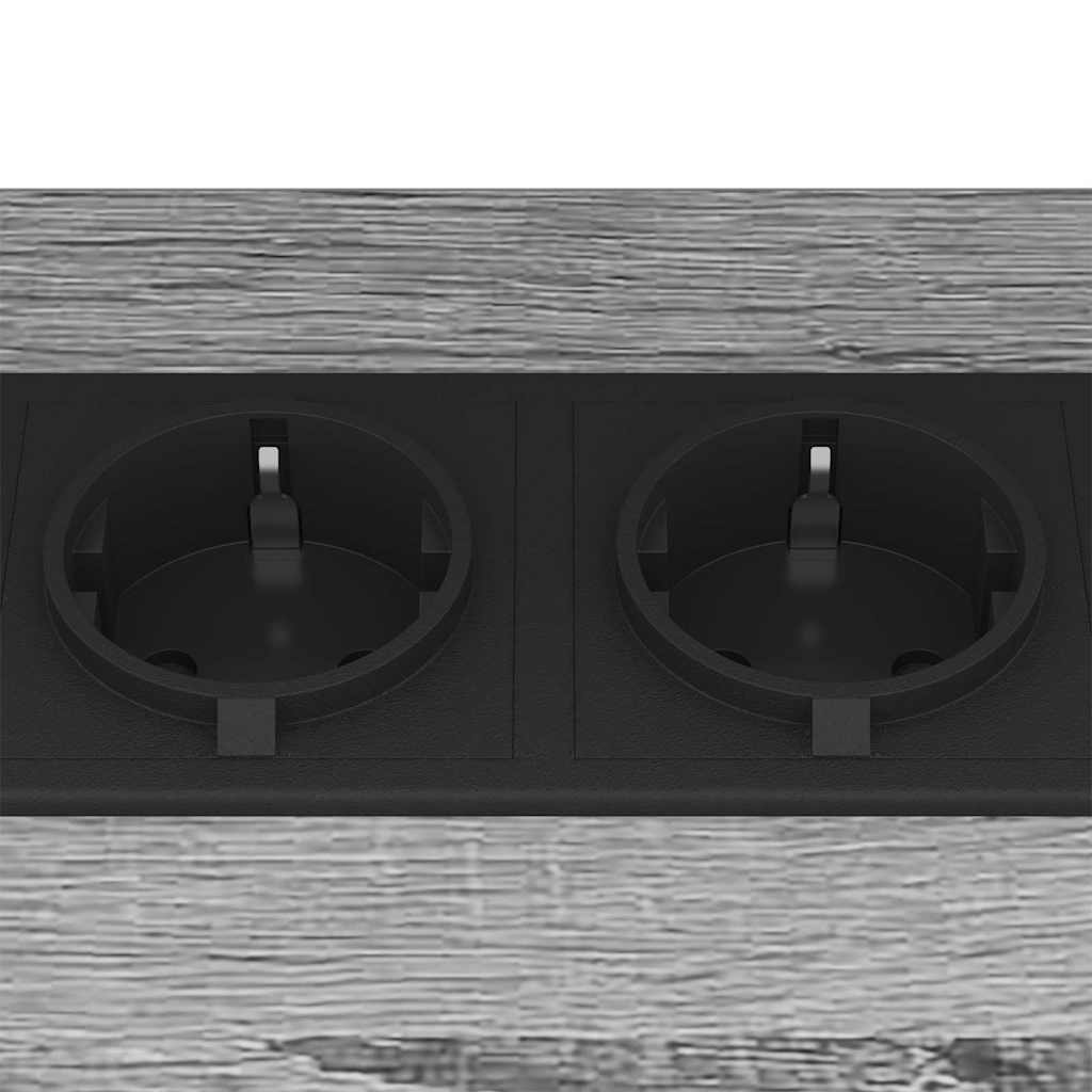 vidaXL Κομοδίνο Γκρίζο Σονομα 38 x 30 x 48 εκ. Επεξεργασμένο ξύλο