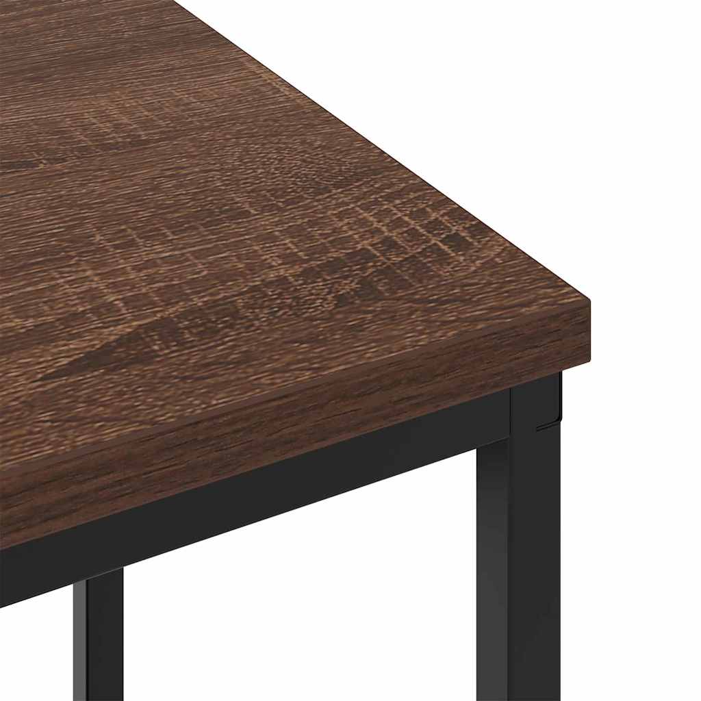 vidaXL Κομοδίνο 2 pcs Καφέ δρυς 38 x 30 x 48 εκ. Επεξεργασμένο ξύλο