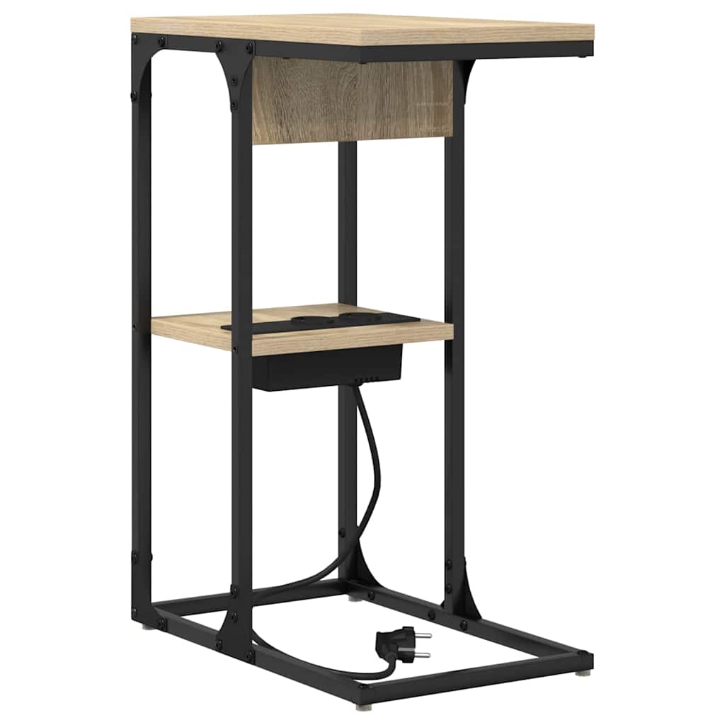 vidaXL Κομοδίνο Δρύς Sonoma 41,5 x 26 x 60,5 εκ Επεξεργασμένο ξύλο