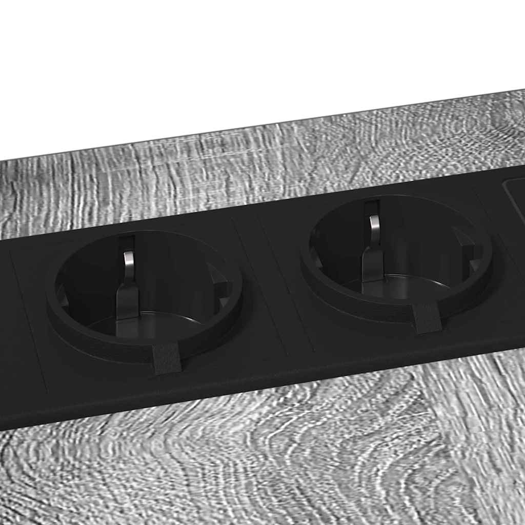 vidaXL Κομοδίνο Γκρίζο Σονομα 41,5 x 26 x 60,5 εκ Επεξεργασμένο ξύλο