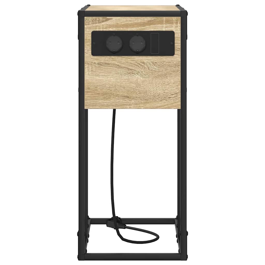 vidaXL Κομοδίνο Δρύς Sonoma 41,5 x 26 x 60,5 εκ Επεξεργασμένο ξύλο