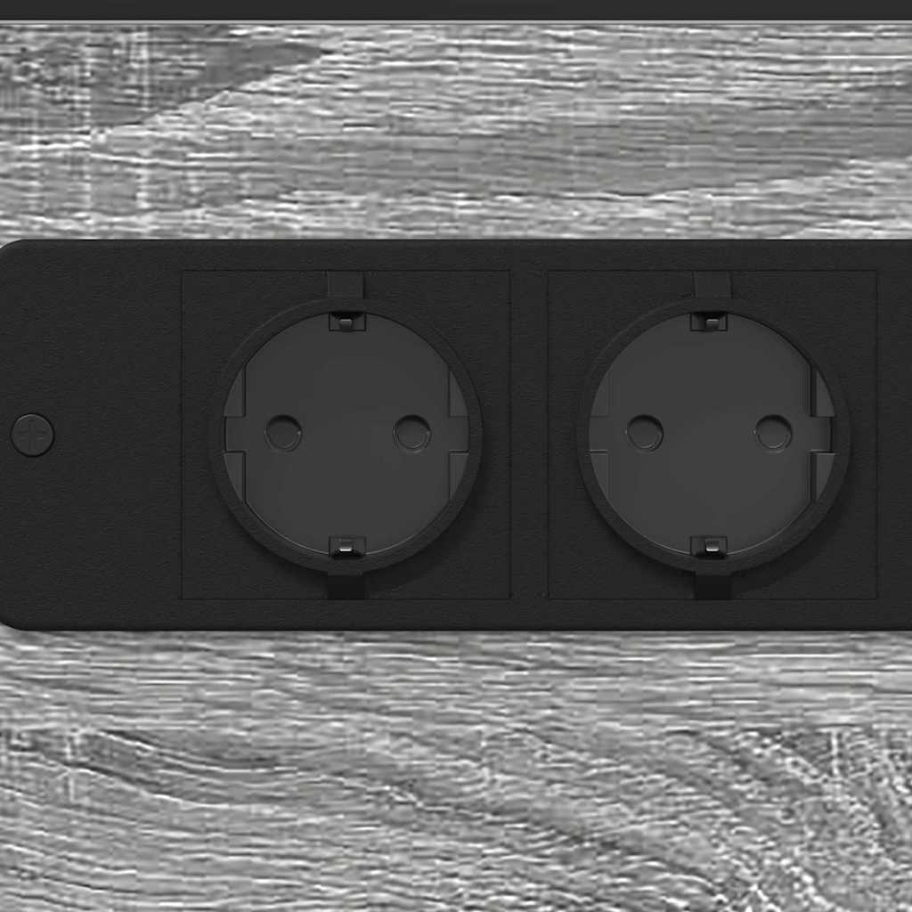 vidaXL Κομοδίνο Γκρίζο Σονομα 41,5 x 26 x 60,5 εκ Επεξεργασμένο ξύλο