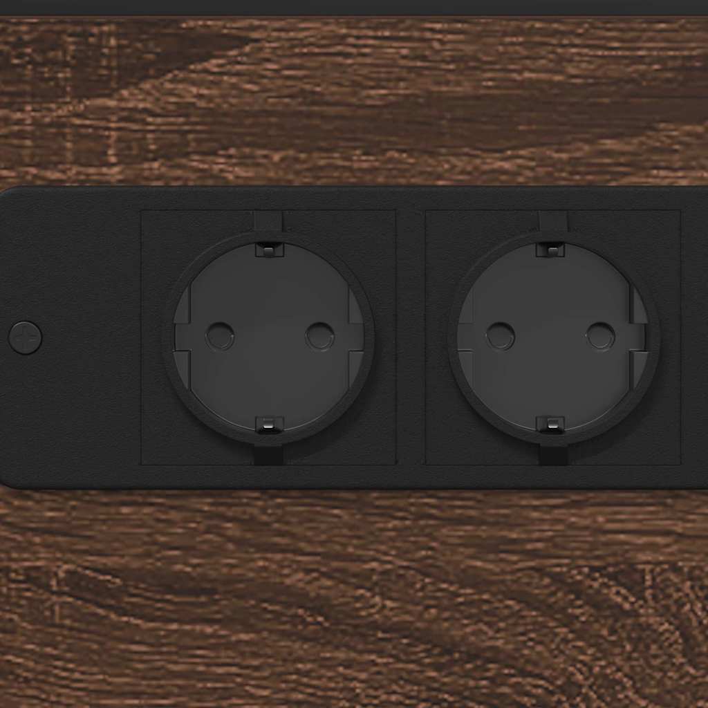 vidaXL Κομοδίνο Καφέ δρυς 41,5 x 26 x 60,5 εκ Επεξεργασμένο ξύλο