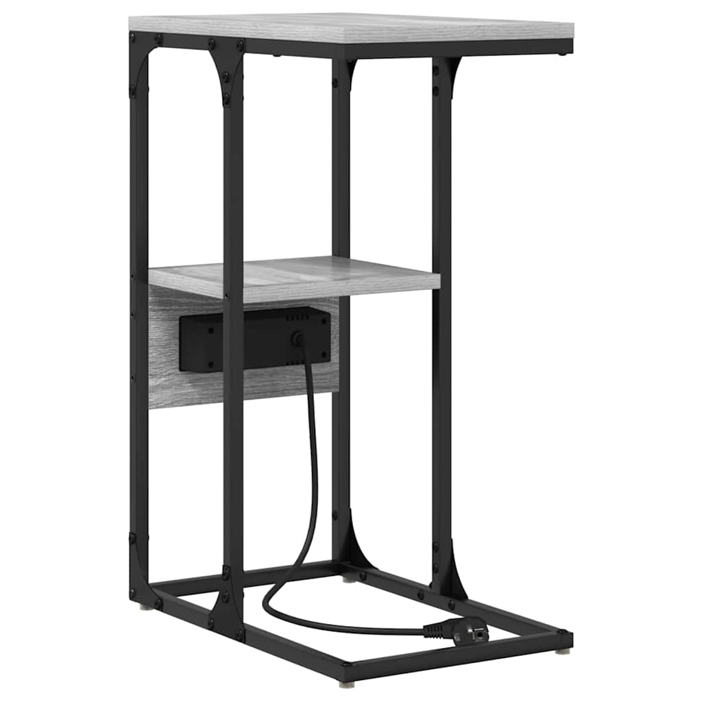 vidaXL Κομοδίνο Γκρι sonoma 41.5 x 26 x 60.5 εκ Επεξεργασμένο ξύλο