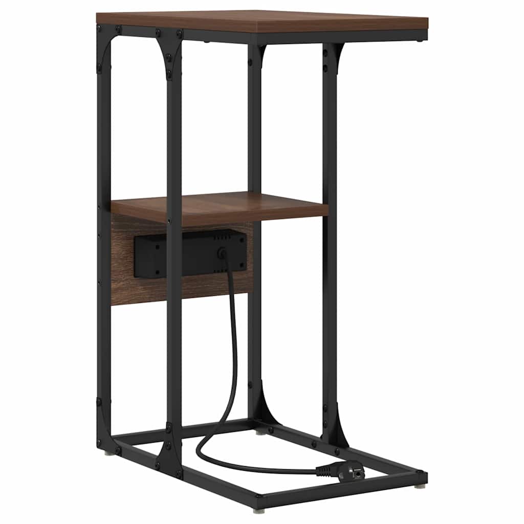 vidaXL Κομοδίνο Καφέ δρυς 41.5 x 26 x 60.5 εκ Επεξεργασμένο ξύλο