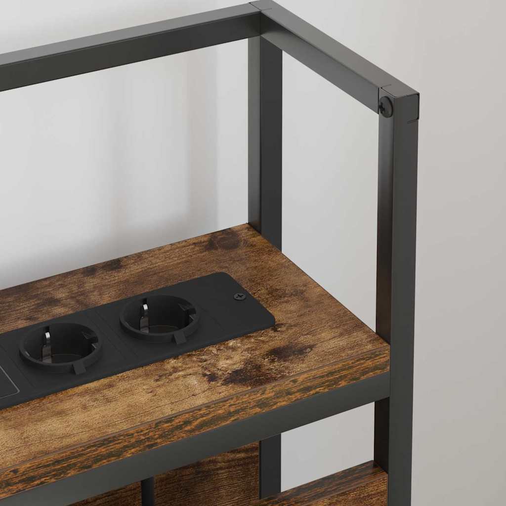 vidaXL Κεφαλάρι Αποθήκης Καπνιστή δρυς 80 cm Επεξεργασμένο ξύλο