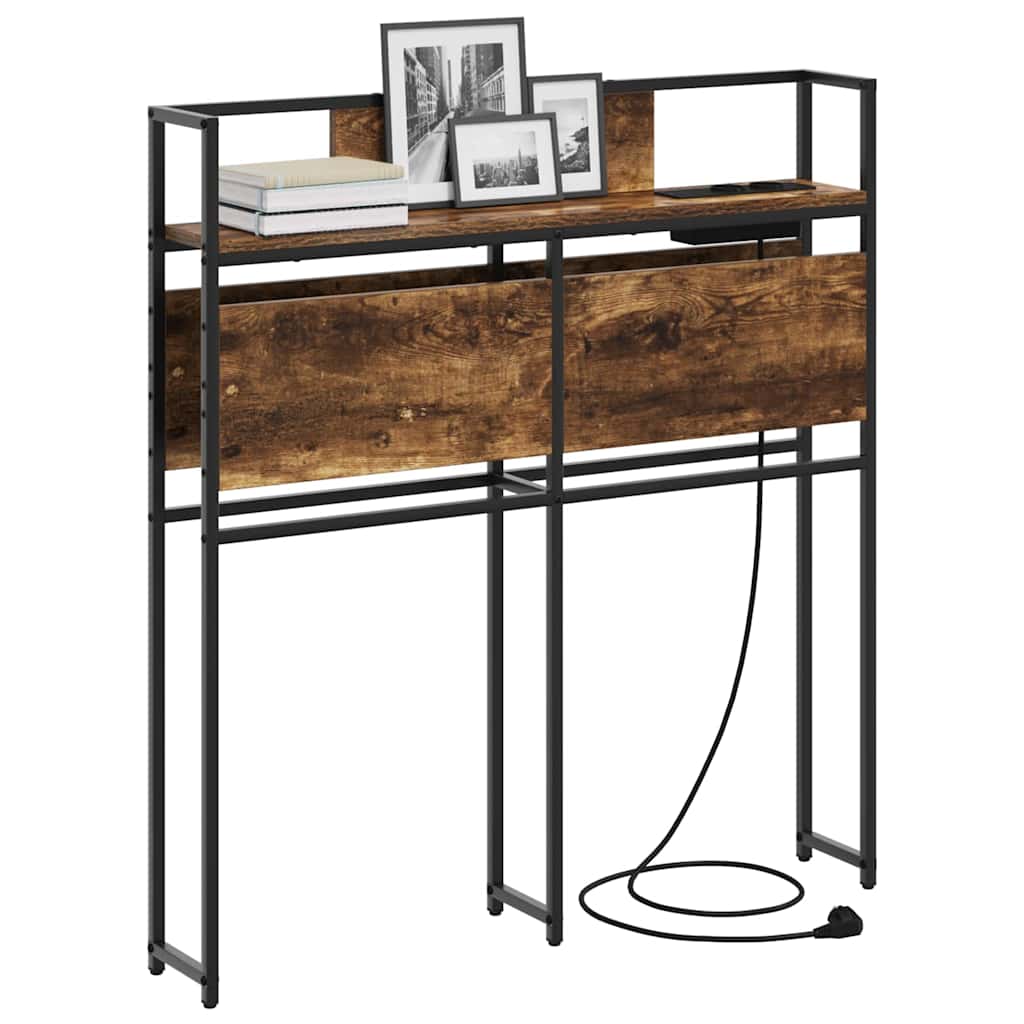 vidaXL Κεφαλάρι Αποθήκης Καπνιστή δρυς 80 cm Επεξεργασμένο ξύλο