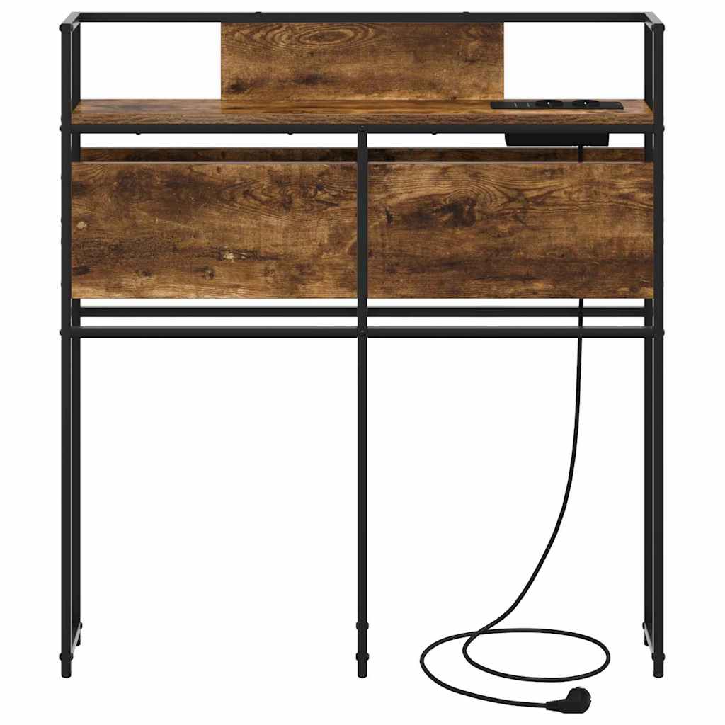 vidaXL Κεφαλάρι Αποθήκης Καπνιστή δρυς 90 cm Επεξεργασμένο ξύλο