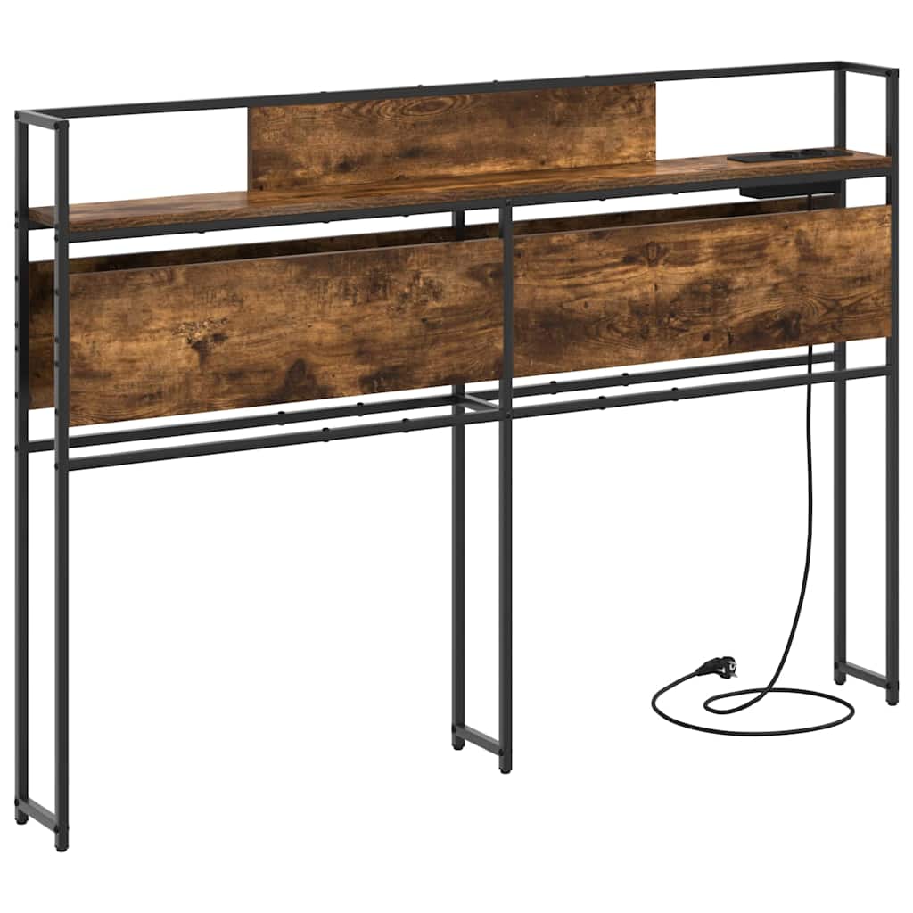 vidaXL Κεφαλάρι Αποθήκης Καπνιστή δρυς 120 cm Επεξεργασμένο ξύλο