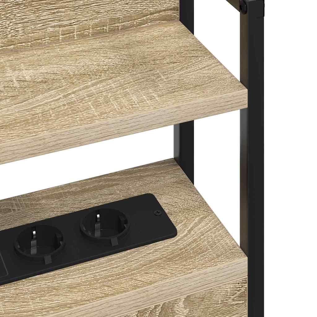 vidaXL Κεφαλάρι Αποθήκης με ράφι Sonoma Δρυς 100 cm Επεξεργασμένο ξύλο