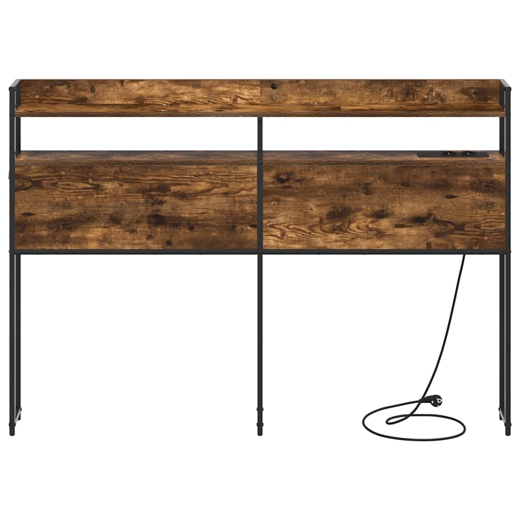 vidaXL Κεφαλάρι Αποθήκης Καπνιστή δρυς 135 cm Επεξεργασμένο ξύλο