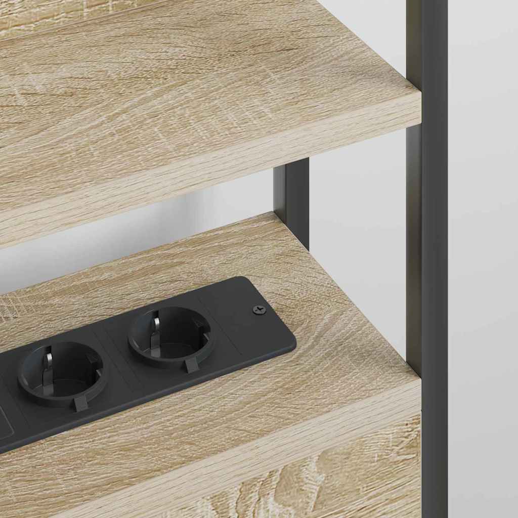 vidaXL Κεφαλάρι Αποθήκης με ράφι Sonoma Δρυς 150 cm Επεξεργασμένο ξύλο