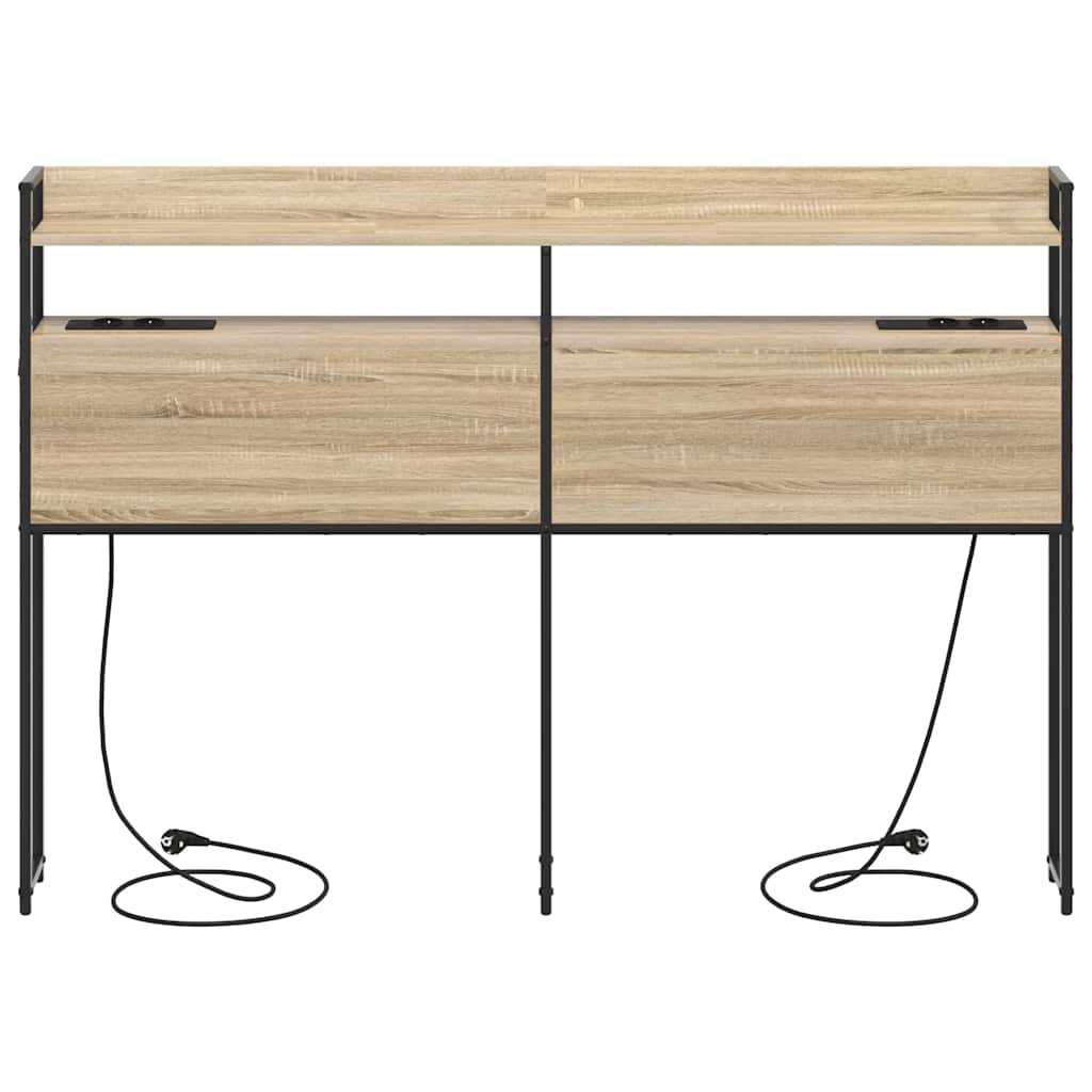 vidaXL Κεφαλάρι Αποθήκης με ράφι Sonoma Δρυς 150 cm Επεξεργασμένο ξύλο