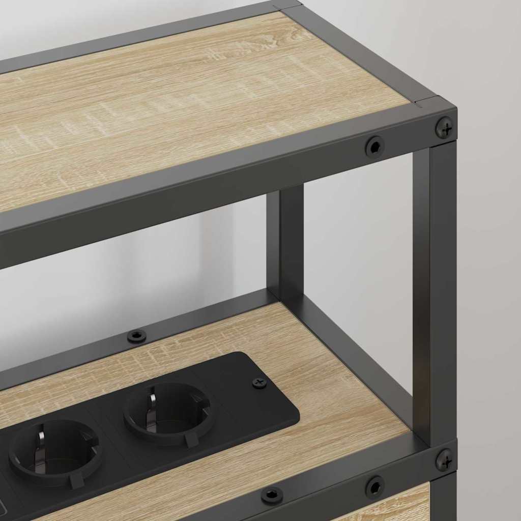 vidaXL Κεφαλάρι Αποθήκης με ράφι Sonoma Δρυς 75 cm Επεξεργασμένο ξύλο