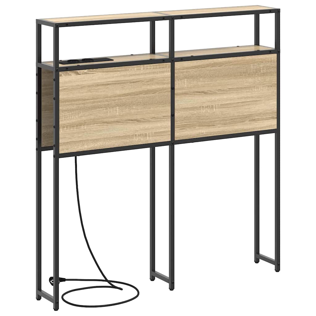 vidaXL Κεφαλάρι Αποθήκης με ράφι Sonoma Δρυς 75 cm Επεξεργασμένο ξύλο